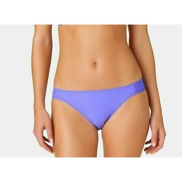 CALIFORNIA WAVES - Women's Solid Shirred Hipster Bottom, Light Blue, Medium, NWT - Picture 1 of 1